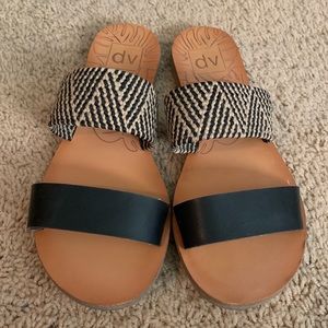 Woven 2 strap sandal